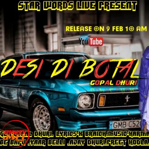 Desi Di Botal Gopal Dhuri, Preet Hodla Mp3 Song Download